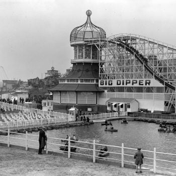 View Across Boating Pool To Big Dipper (Howarth) 1928